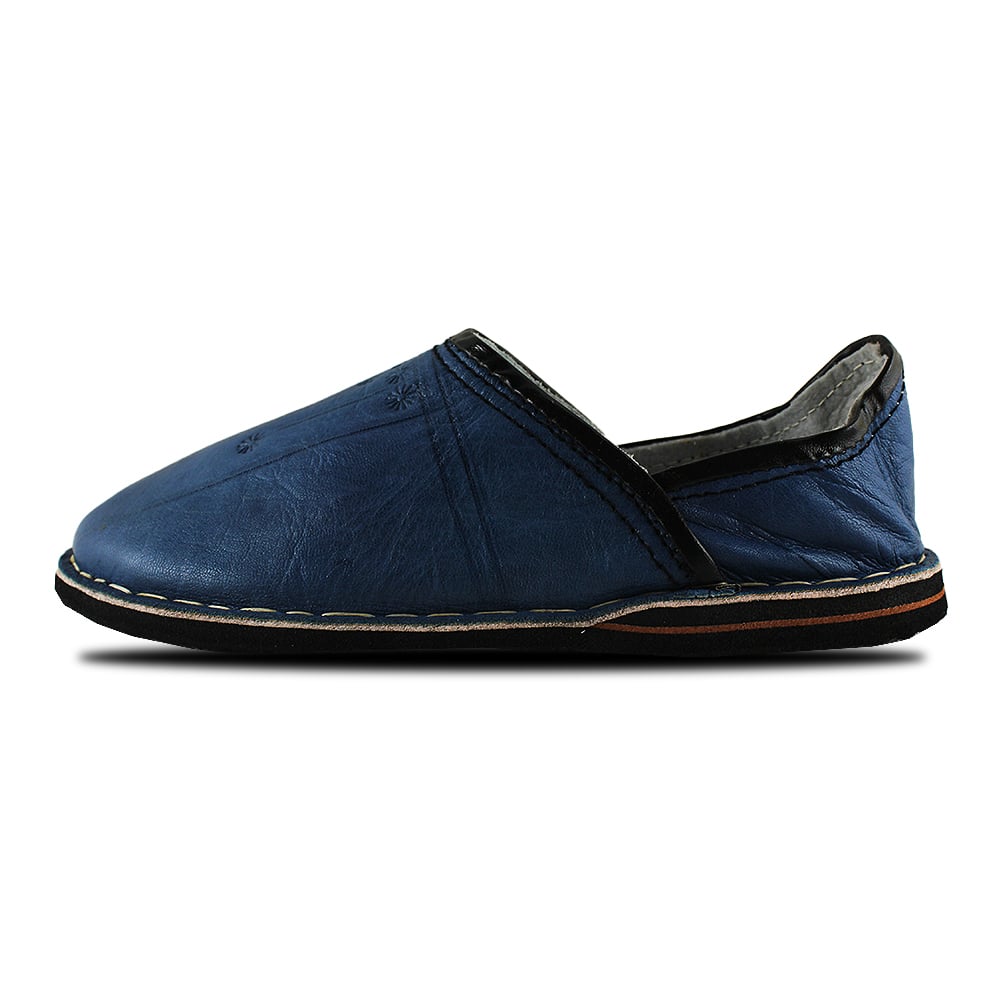 Blue Jean Berber Leather Slipper