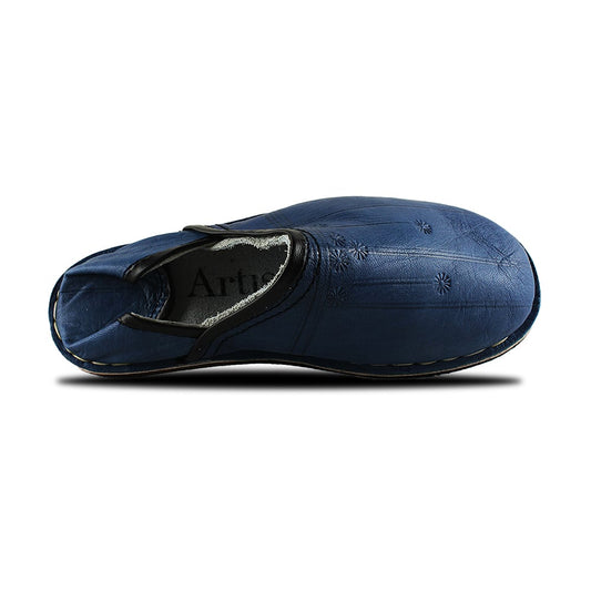 Blue Jean Berber Leather Slipper